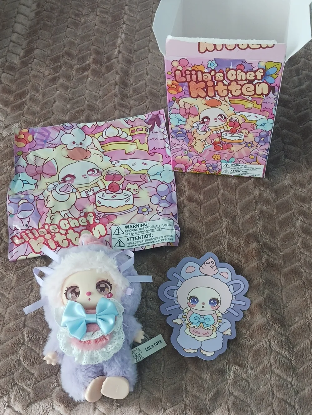 Cute Playset - Lavender, Blind Box Lililas Chef Kitchen. Taro Pastry